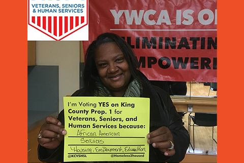 YWCA endorsed King County Proposition 1 to improve housing and homeless services.