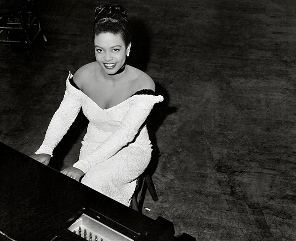 Hazel Scott at the piano, she refused to play in segregated venues. Source: Seattle on the Spot: The Photographs of Al Smith, University of Washington Press, 2017.