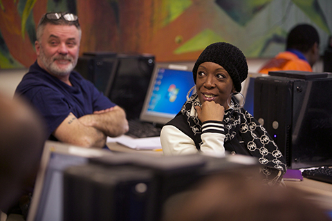 Program participants in YWCA economic advancement course