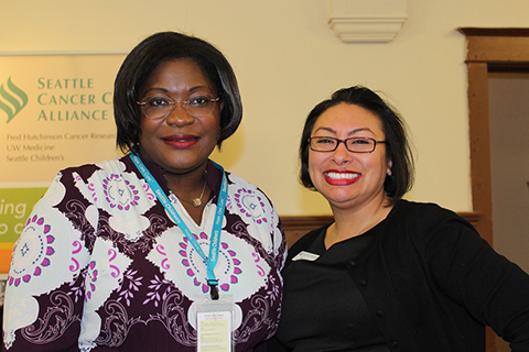 A picture of two YWCA staff members