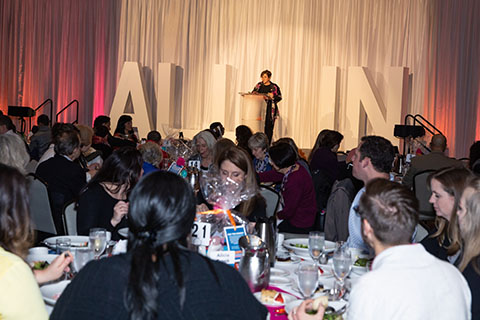 Elisa Jaffe at Everett Luncheon