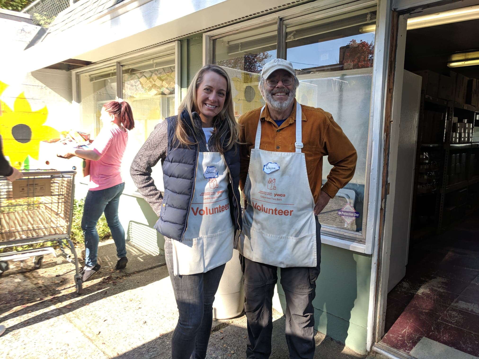 Food bank volunteers