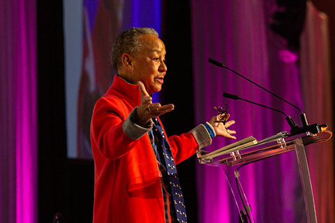 Nikki Giovanni at the 2019 Everett Luncheon