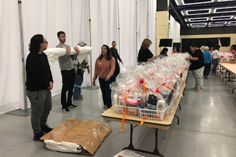 Volunteers behind the scenes at Seattle Luncheon