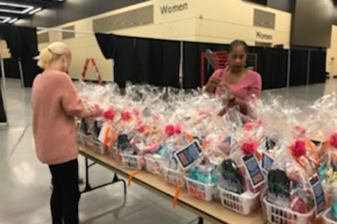 Volunteers behind the scenes at the Seattle Luncheon