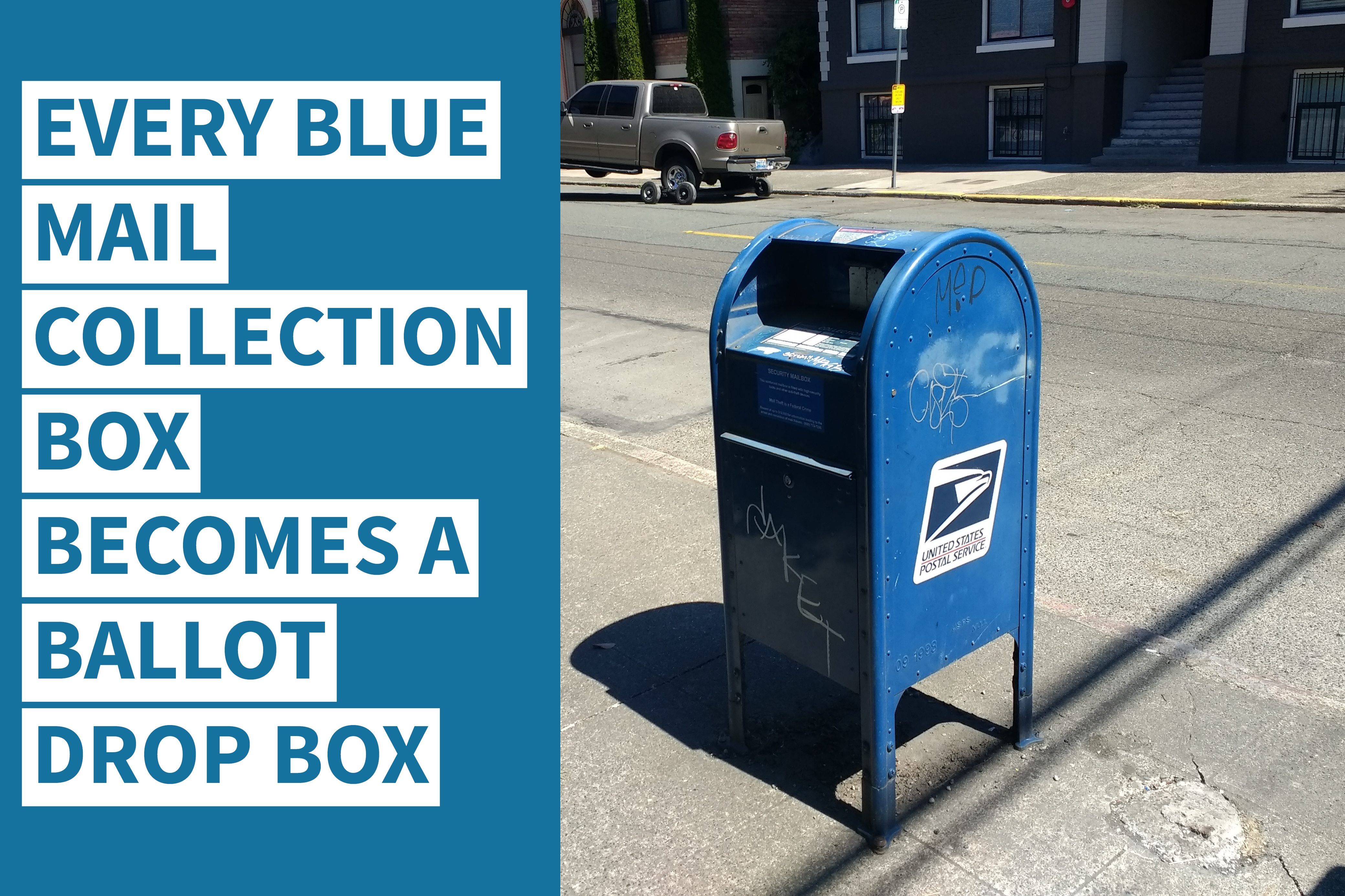 Blue Post Box