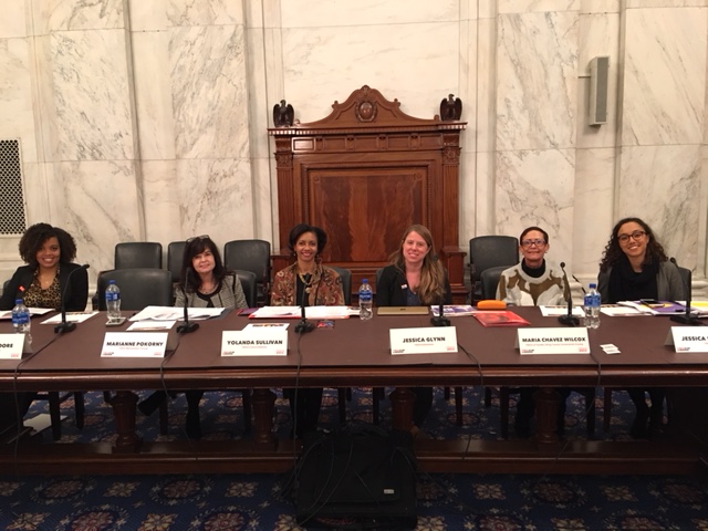 Maria Chavez Wilcox joining YWCA executives from across the country in Washington, D.C.