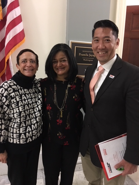 Maria Chavez Wilcox joining YWCA executives from across the country in Washington, D.C.
