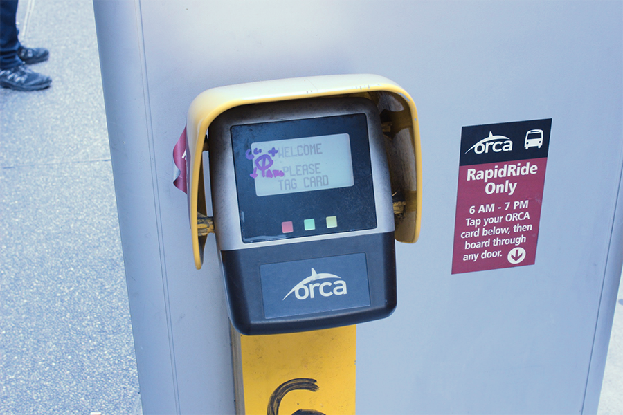 Rapid Ride pay station is shown