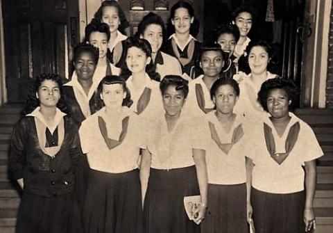 Girls at YWCA Phyllis Wheatley branch circa 1940