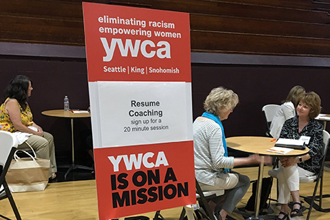 Photo from YWCA career event