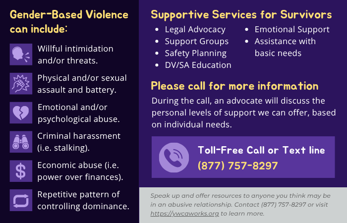 Our advocacy model operates with an intersectional mindset that recognizes the overlapping social identities of survivors (e.g., race, class, immigration status, gender or sexual identity, etc.), and how they interact and overlap with one another and shape the unique experiences and barriers that survivors face.