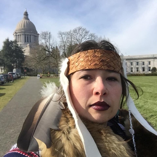 Jennifer Bereskin at the Washington State Capitol in Olympia