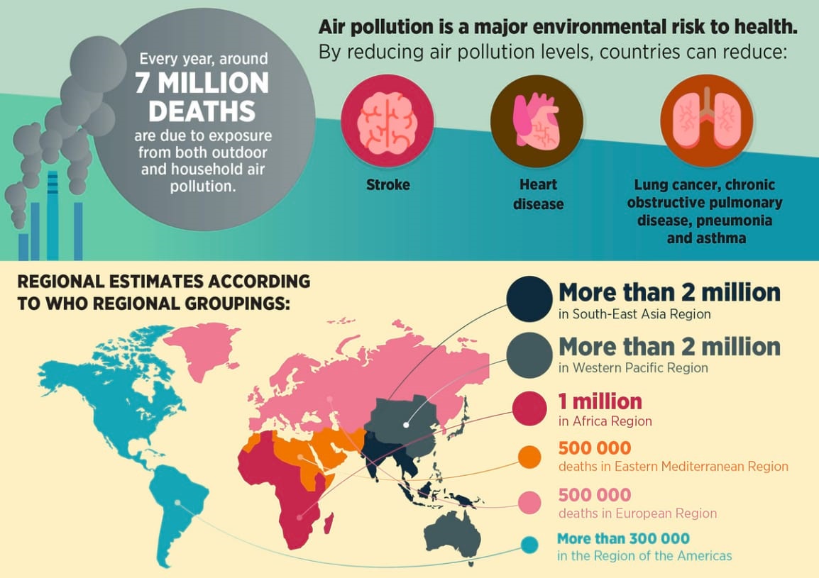 WHO Air Pollution data graphic