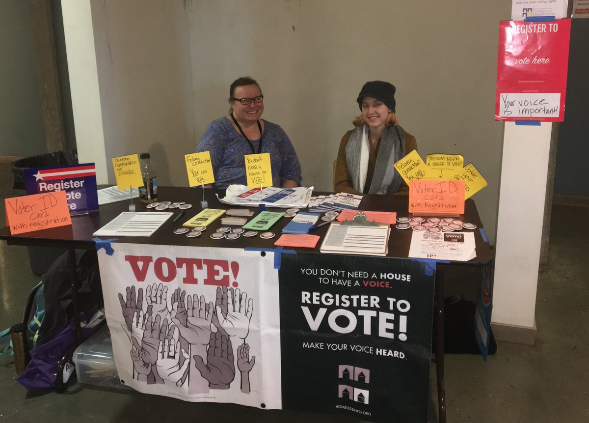 SKCCH volunteers and staff register voters