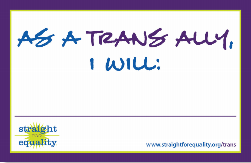 Trans Ally guide by PFLAG