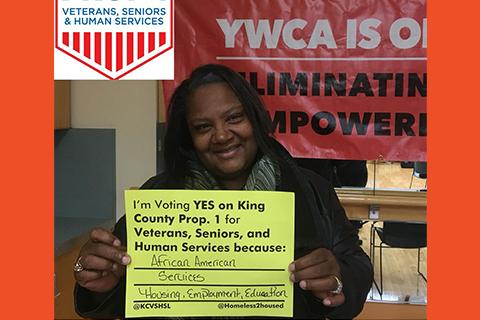 YWCA endorsed King County Proposition 1 to improve housing and homeless services.