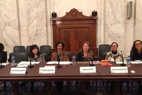 Maria Chavez Wilcox joining YWCA executives from across the country in Washington, D.C.