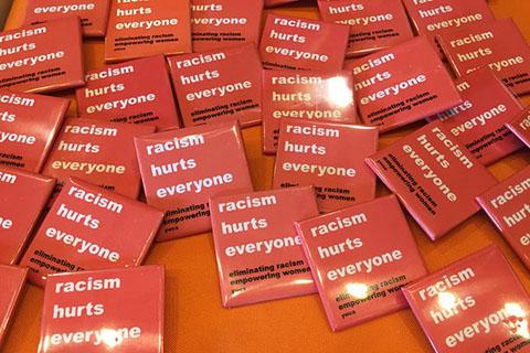 Stand Against Racism buttons