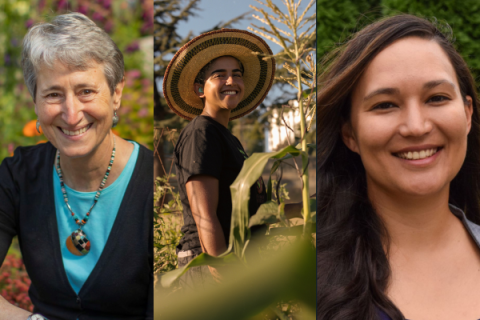 Photo of Sally Jewell, Hannah Wilson and Jamie 真理恵 Stroble 