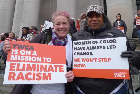 YWCA staff at the 2018 Housing and Homelessness Advocacy Days in Olympia, Washington