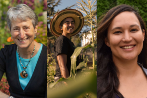 Images of Sally Jewell, Hannah Wilson, and Jamie 真理恵 Stroble